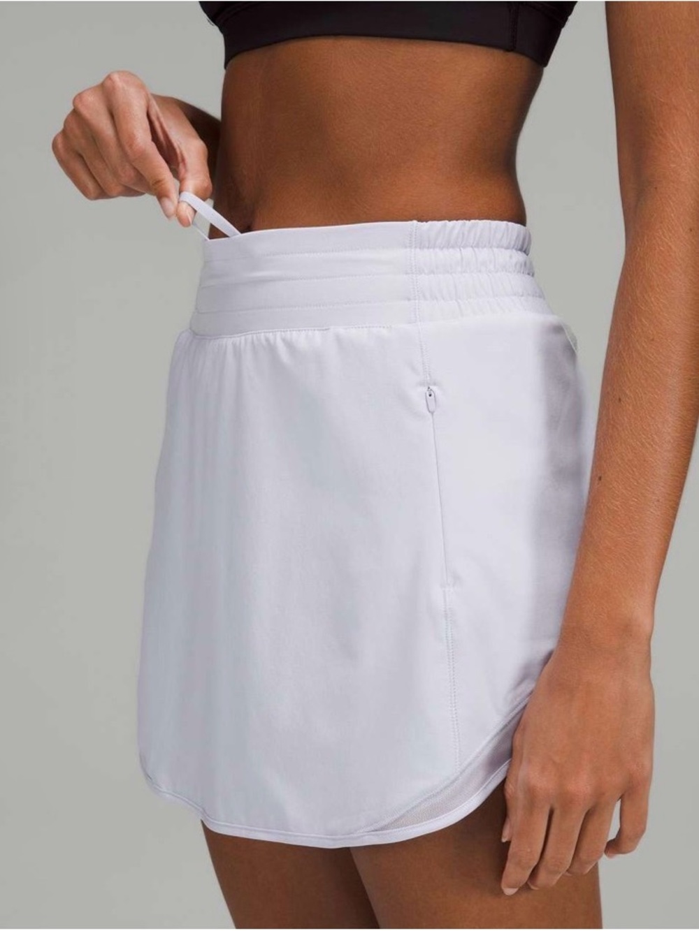 Lululemon Hotty Hot High-Rise Skirt Size 6 White Skort Biker Shorts Tennis Skirt - Picture 3 of 12